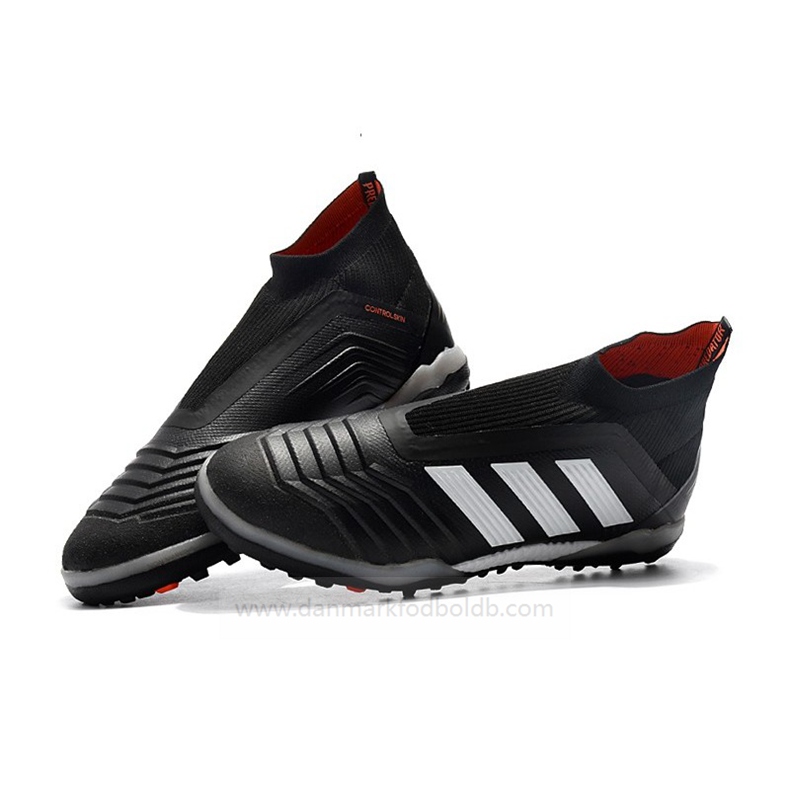Adidas Predator Tango 18+ Turf Fodboldstøvler Herre – Sort Hvid